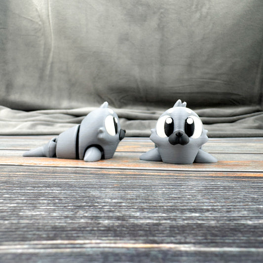 Seal Articulated 3D Printed Fidget Figure