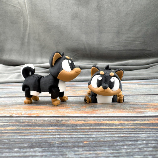 Shiba Inu Articulated 3D Printed Fidget Figure
