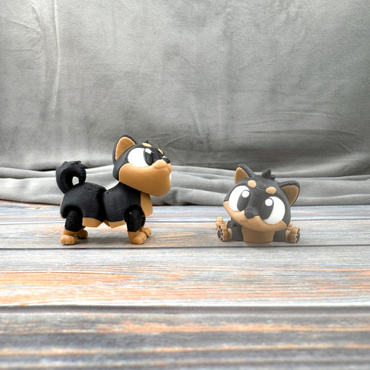 Shiba Inu Articulated 3D Printed Fidget Figure
