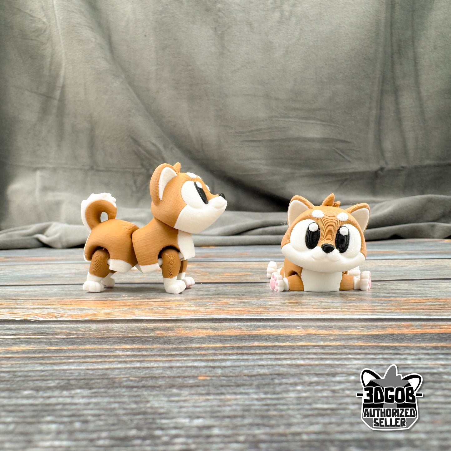 Shiba Inu Articulated 3D Printed Fidget Figure