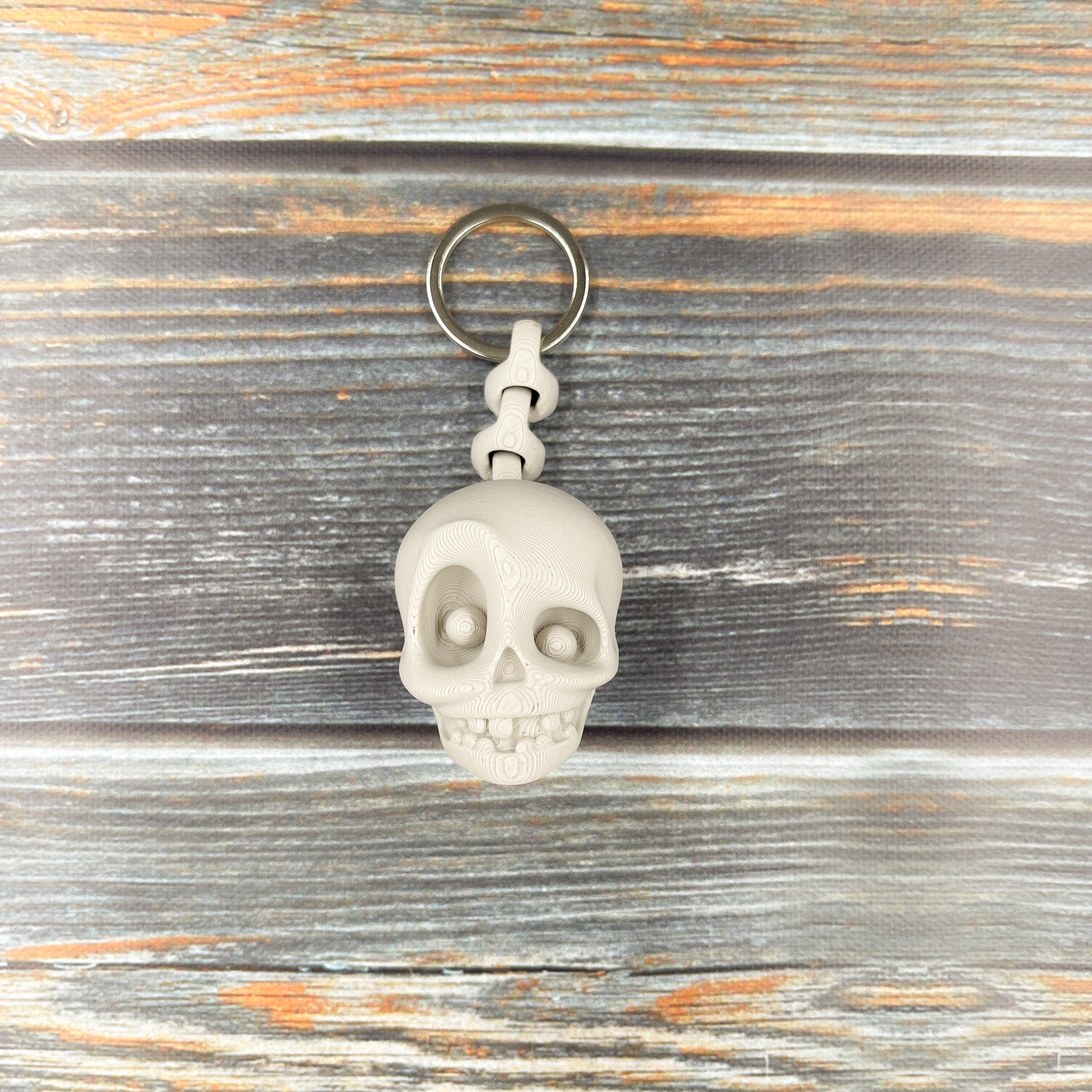 Skull 3D Printed Keychain – Filaments of Your Imagination