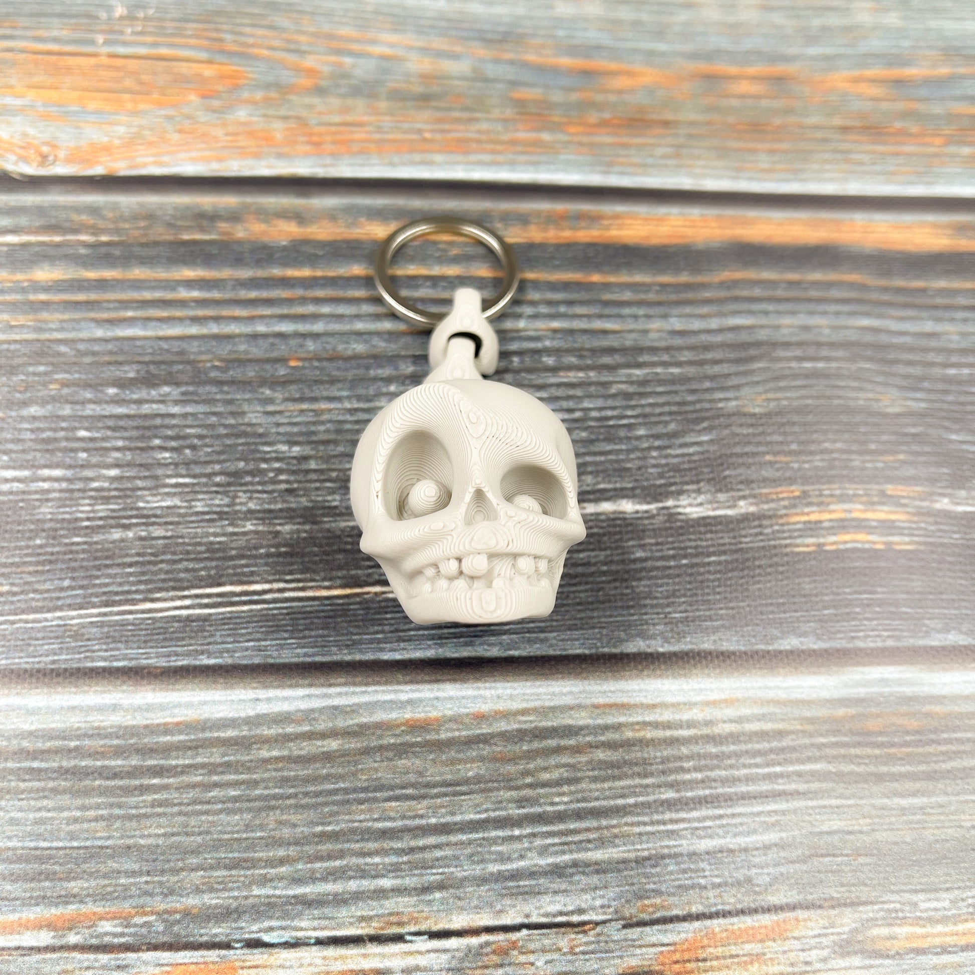 Skull 3D Printed Keychain – Filaments of Your Imagination