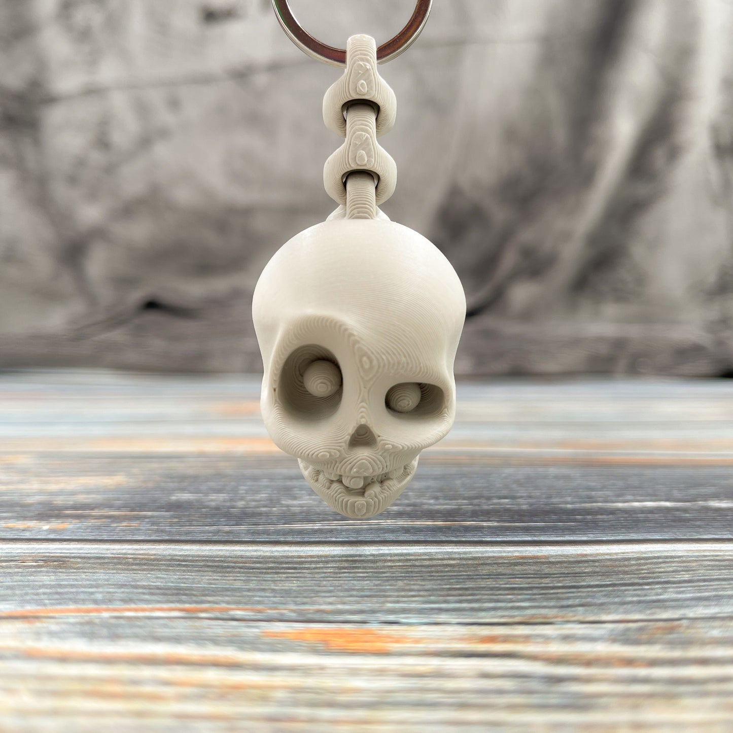 Skull 3D Printed Keychain