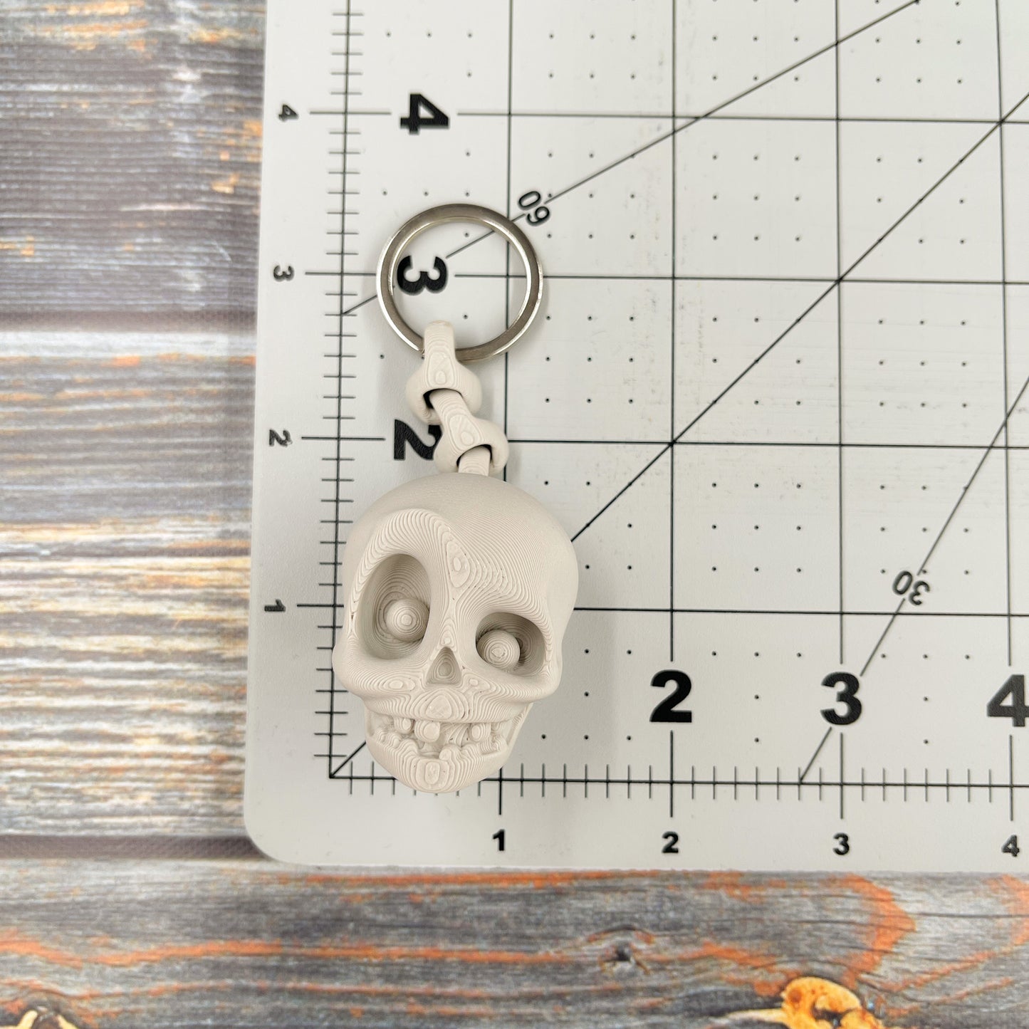 Skull 3D Printed Keychain