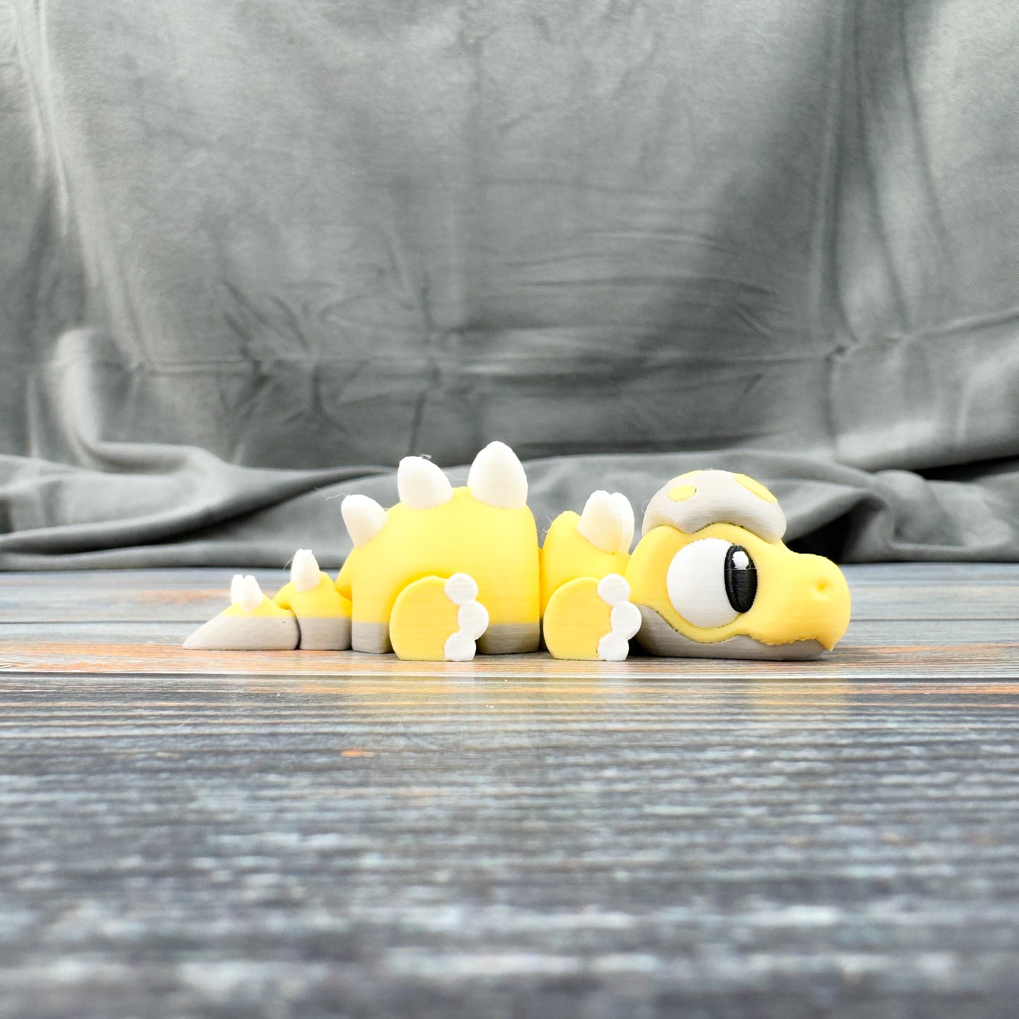 Stegosaurus in Eggshell 3D Printed Fidget Figure