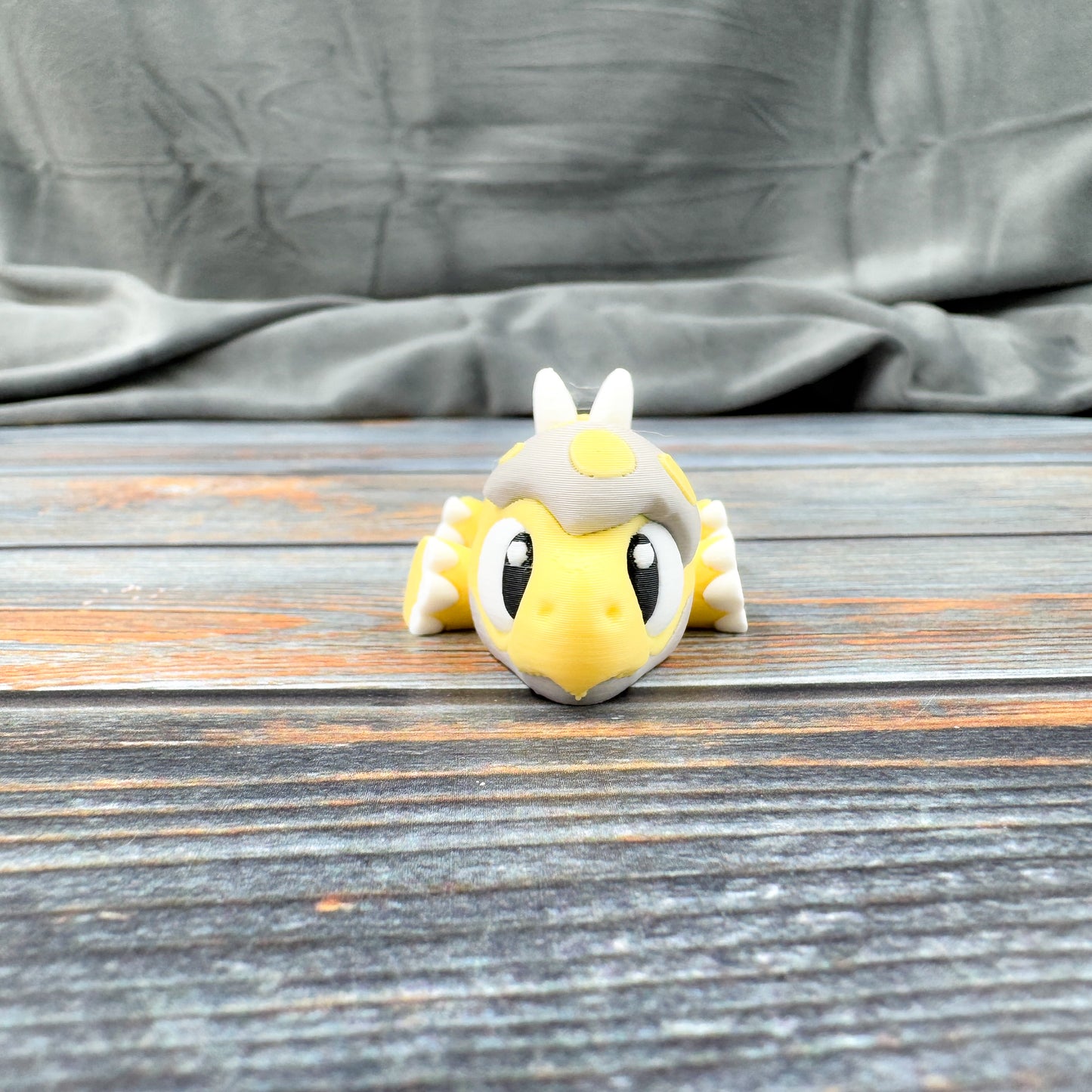 Stegosaurus in Eggshell 3D Printed Fidget Figure