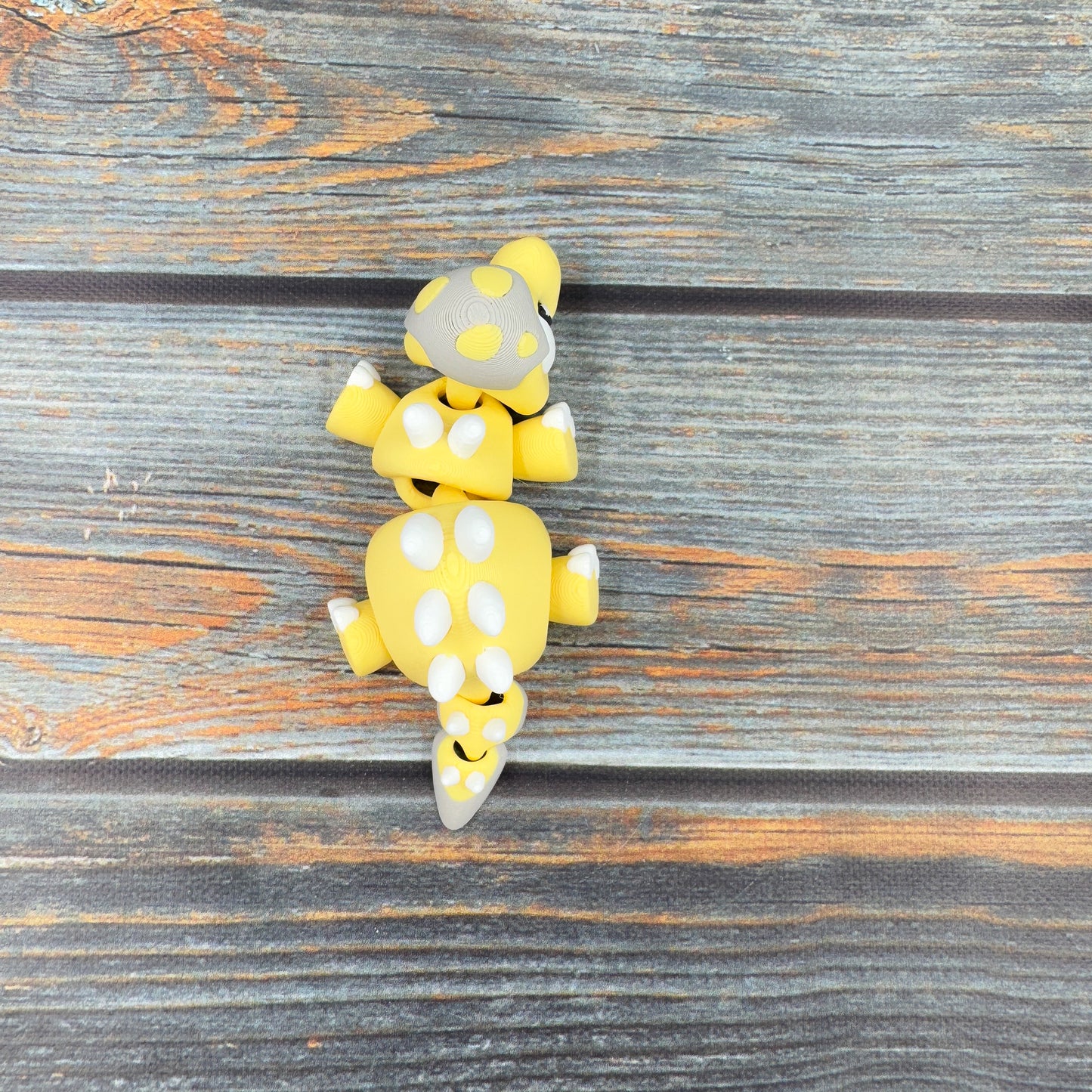 Stegosaurus in Eggshell 3D Printed Fidget Figure