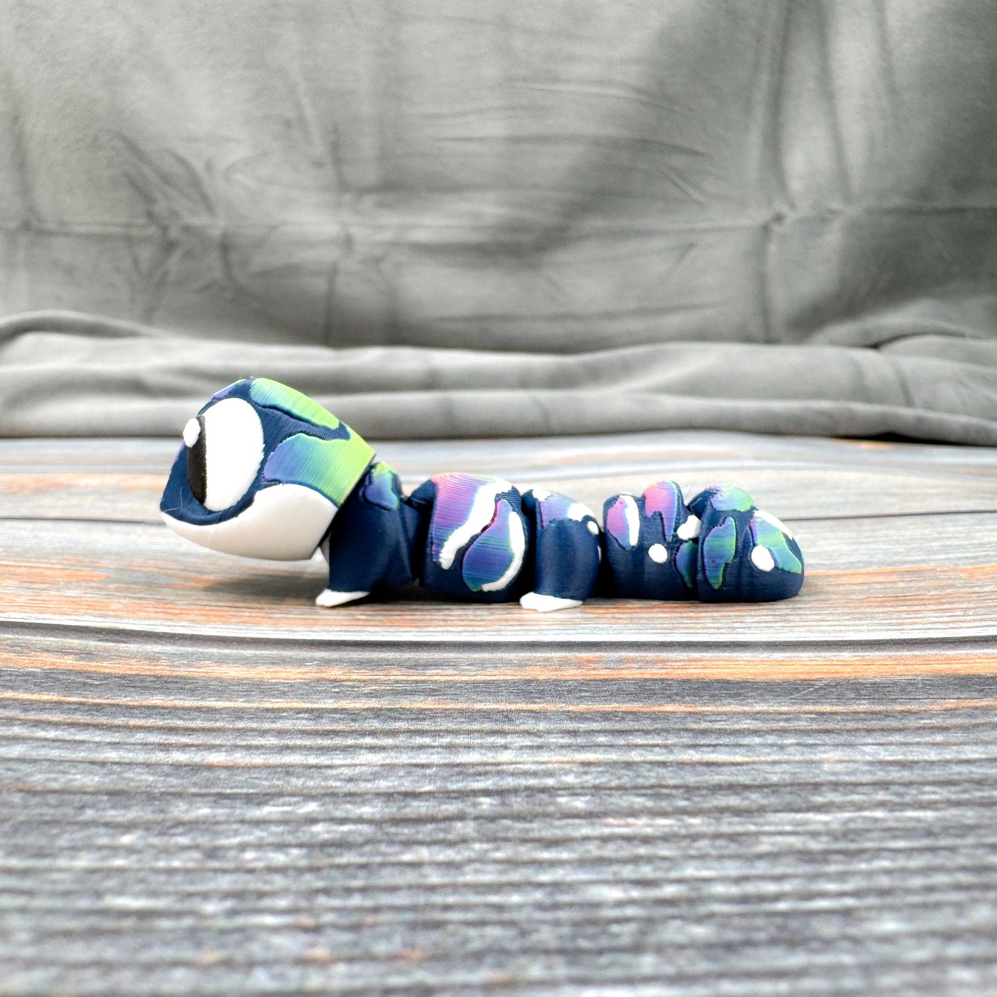 Striped Gecko Articulated 3D Printed Fidget Figure