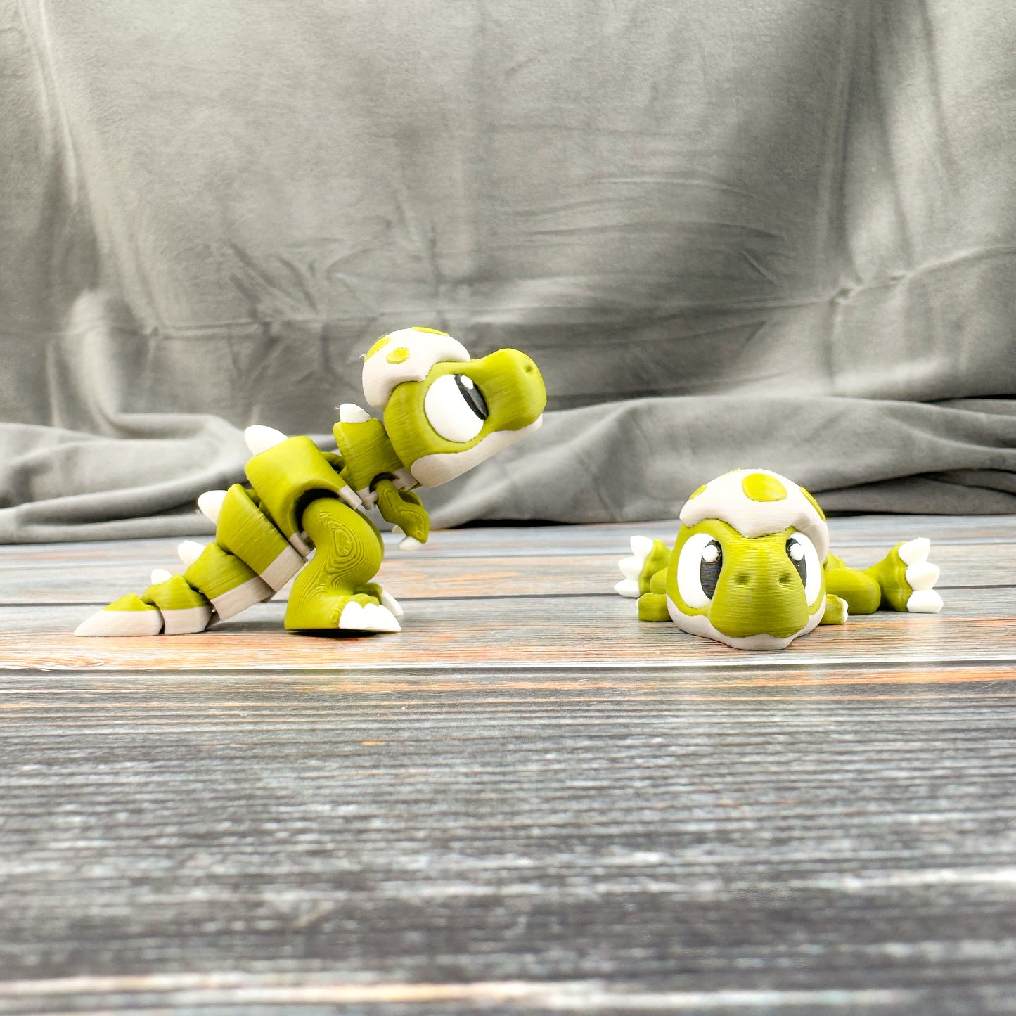 T-Rex in Eggshell 3D Printed Fidget Figure