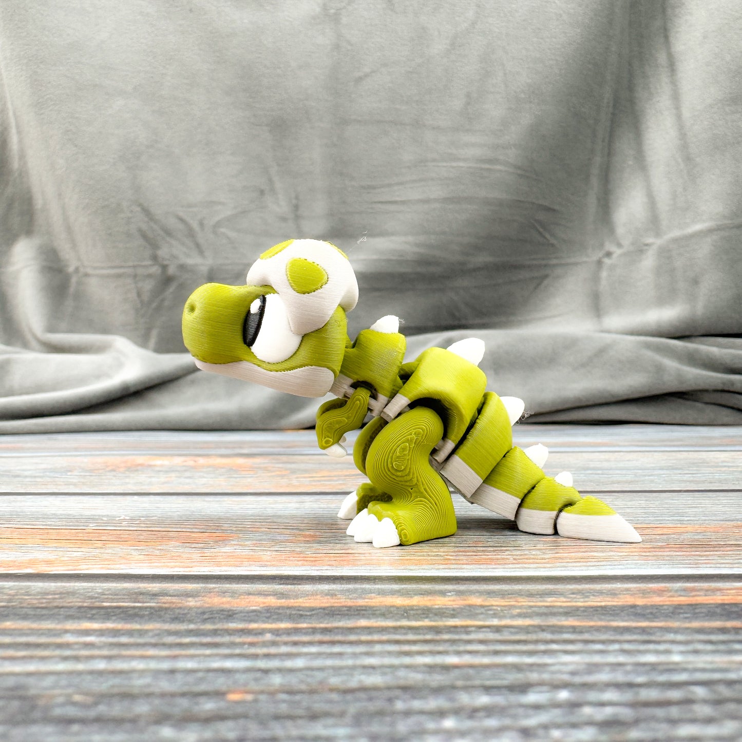 T-Rex in Eggshell 3D Printed Fidget Figure