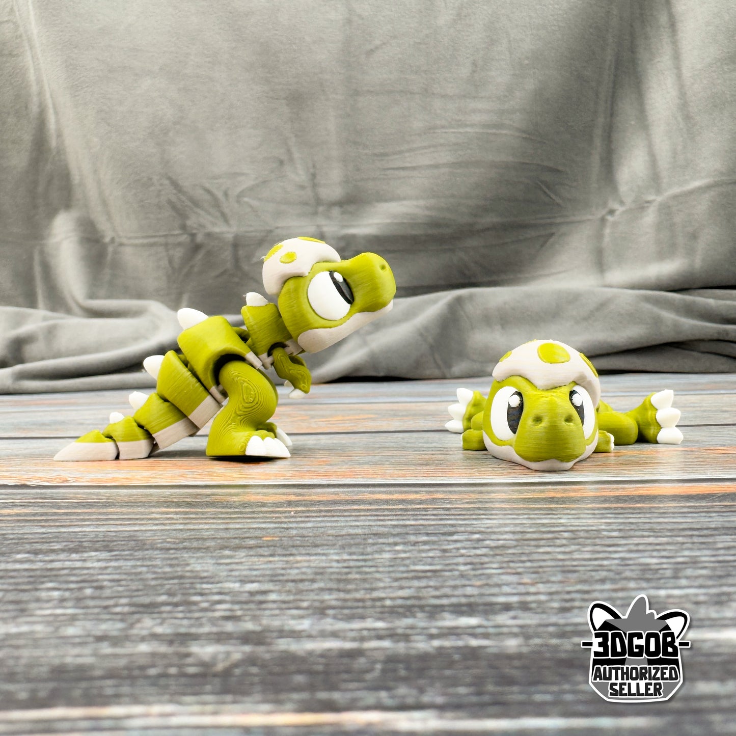 T-Rex in Eggshell 3D Printed Fidget Figure