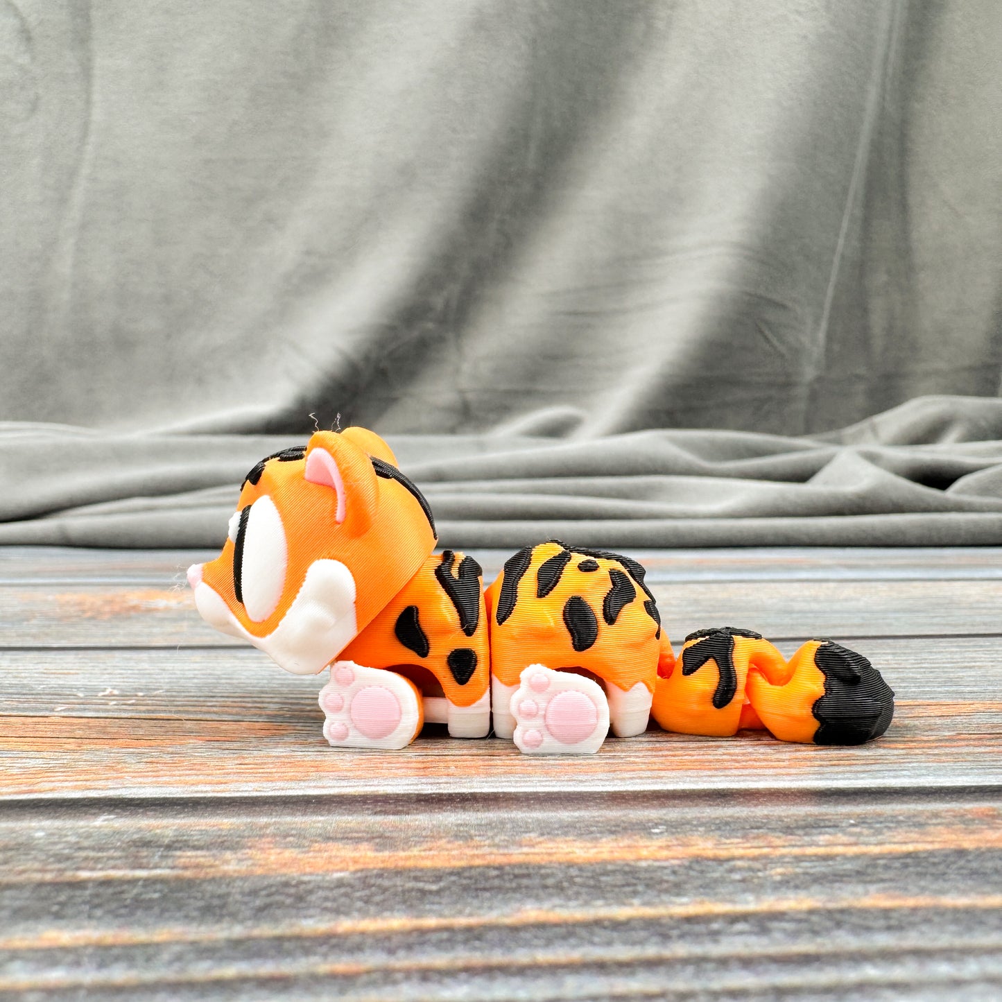 Tiger Articulated 3D Printed Fidget Figure