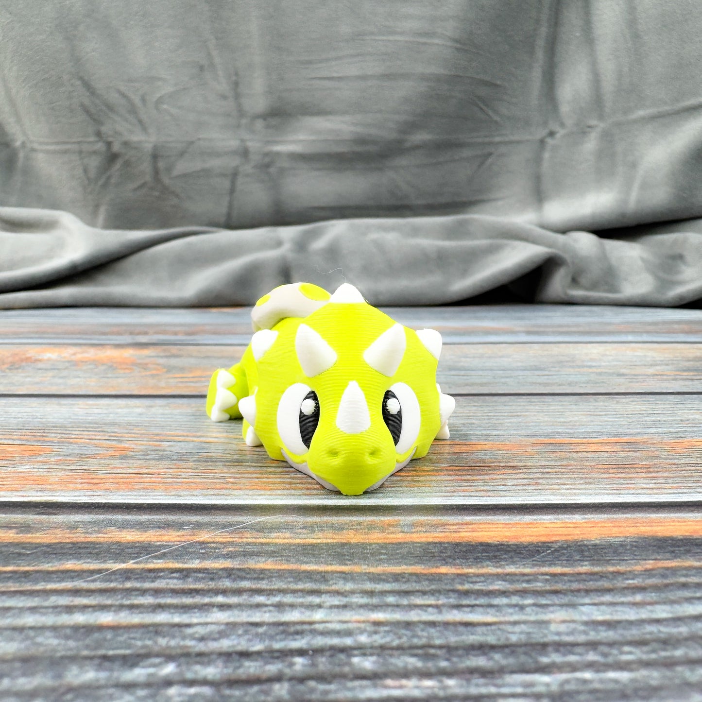Triceratops in Eggshell 3D Printed Fidget Figure