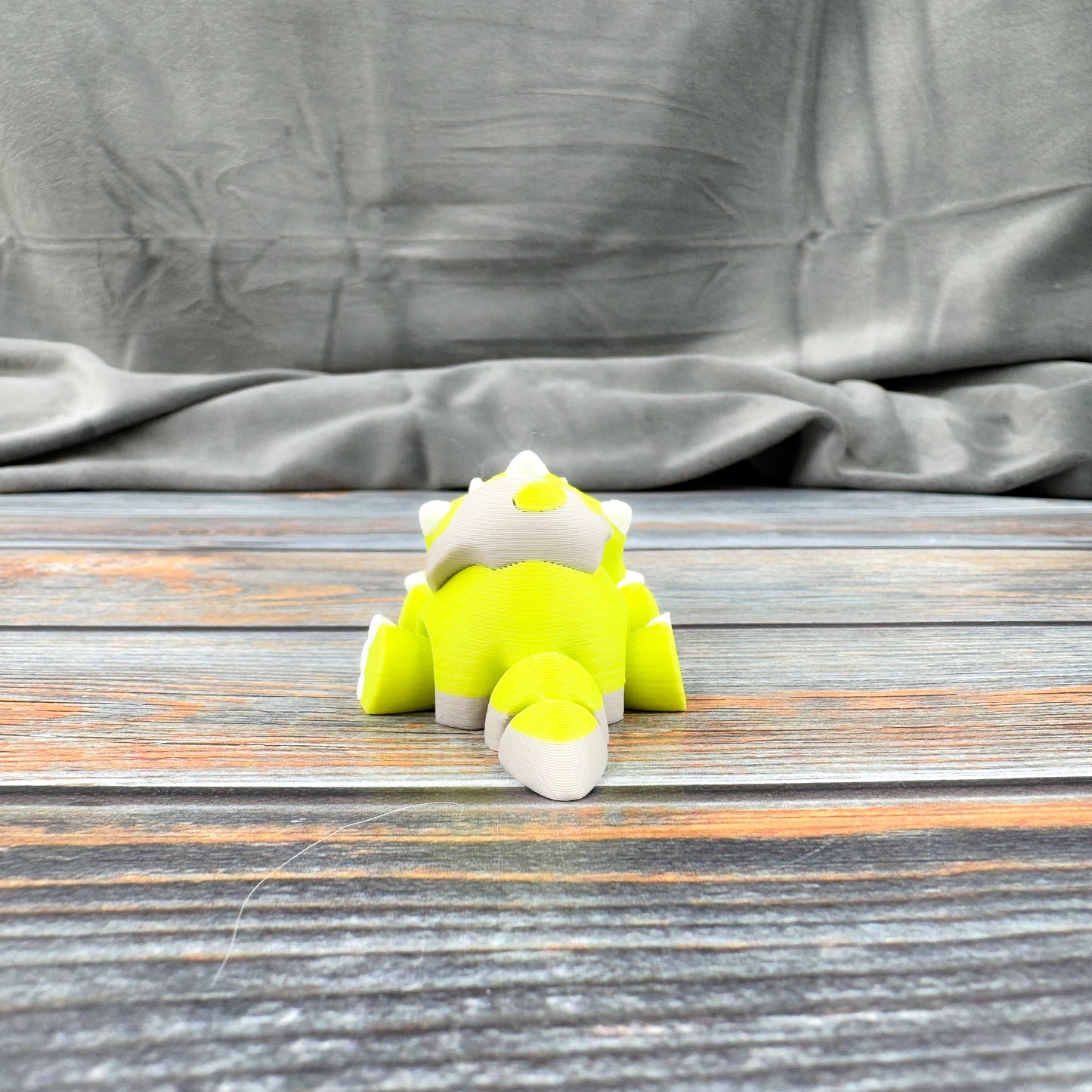 Triceratops in Eggshell 3D Printed Fidget Figure