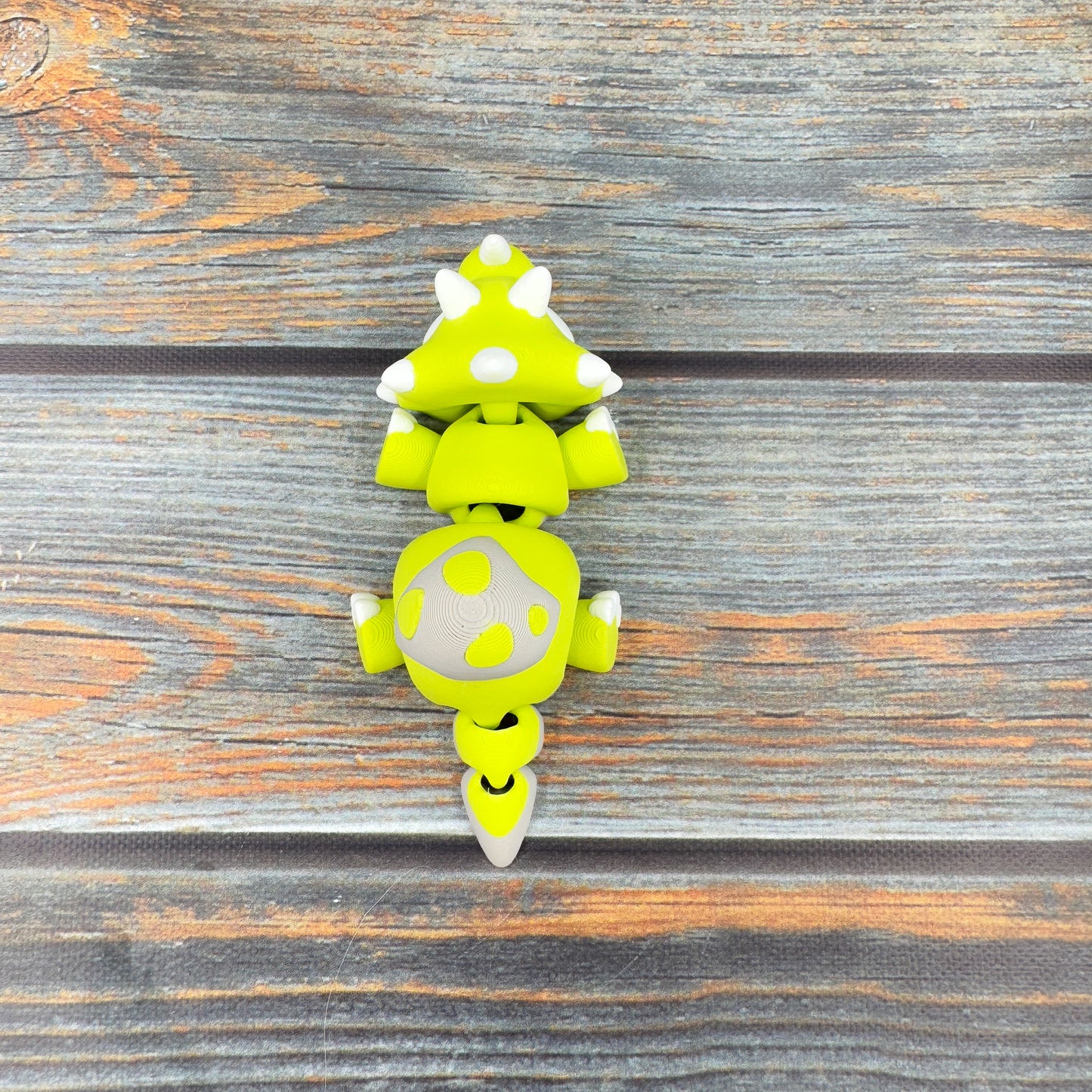 Triceratops in Eggshell 3D Printed Fidget Figure