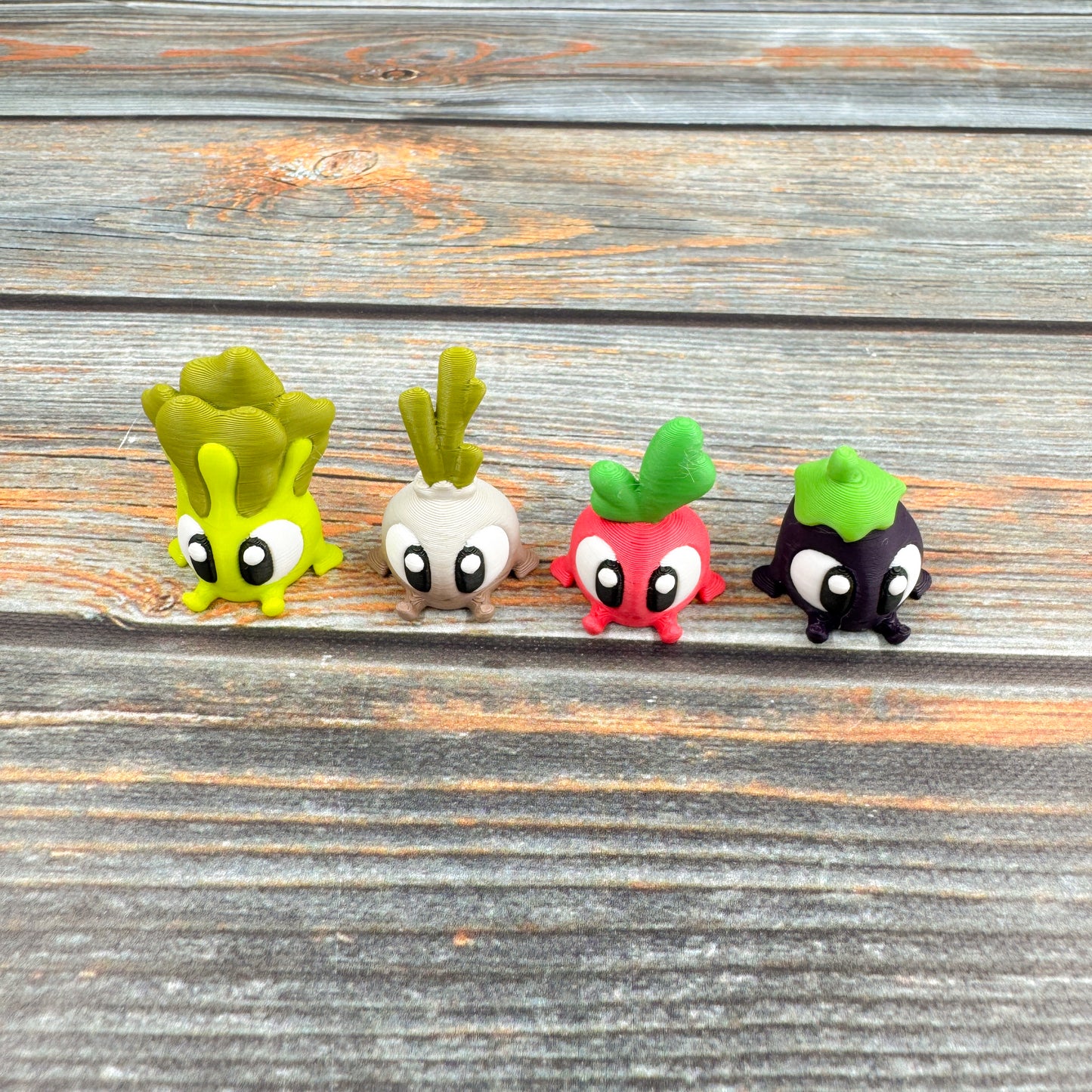 Vegetables 3D Printed Fidget Figures