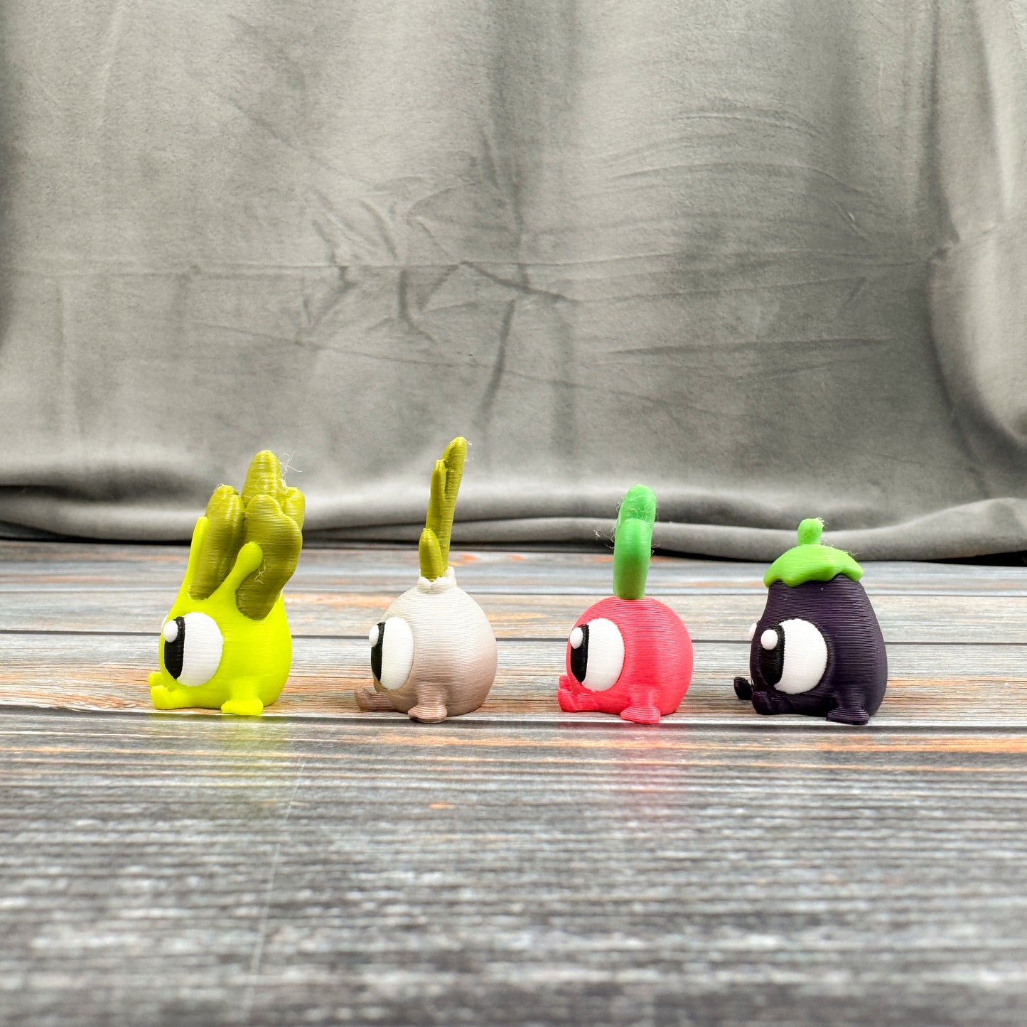 Vegetables 3D Printed Fidget Figures