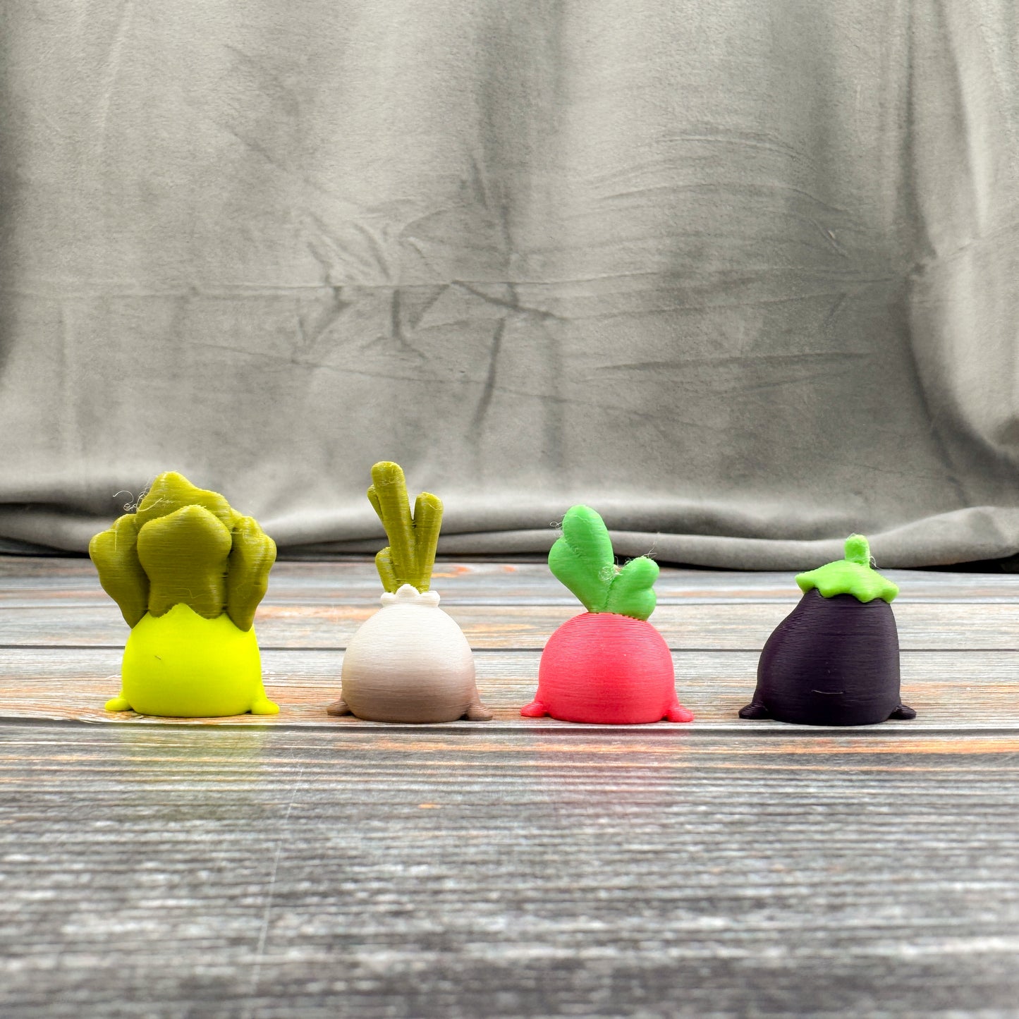 Vegetables 3D Printed Fidget Figures