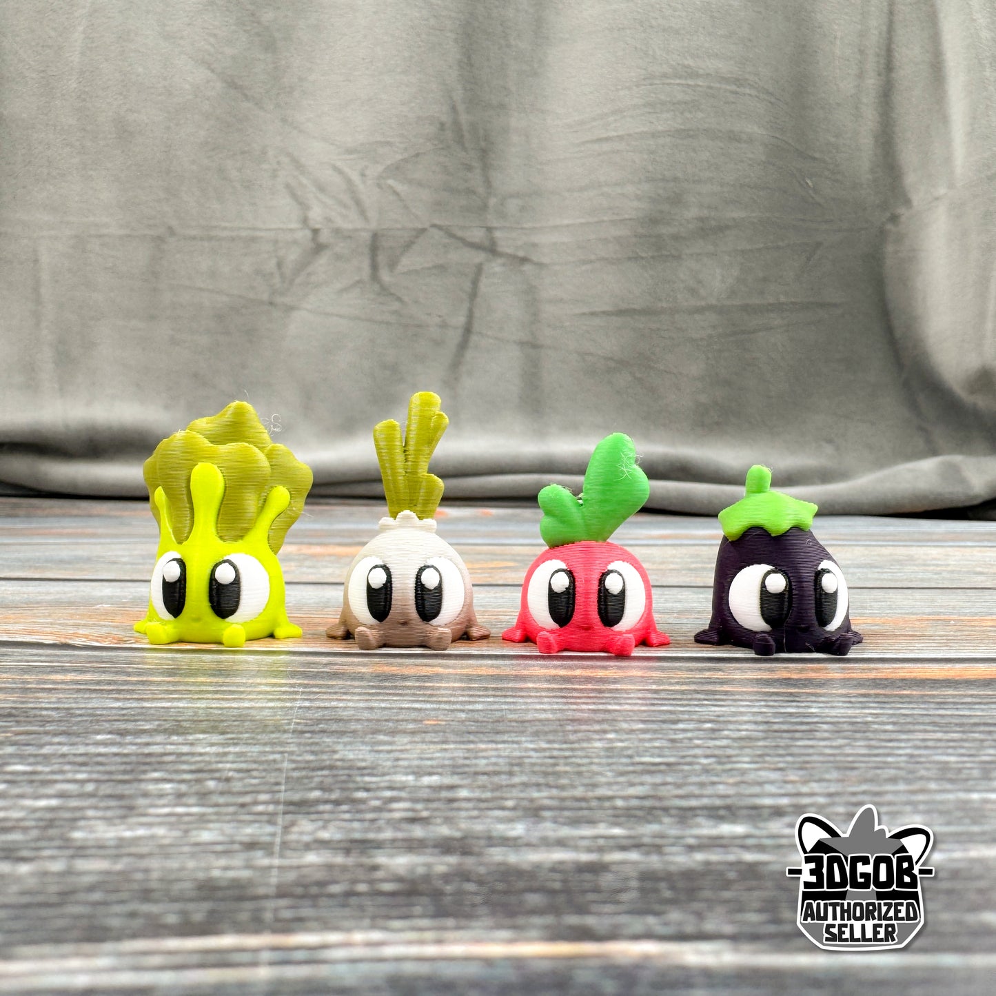 Vegetables 3D Printed Fidget Figures